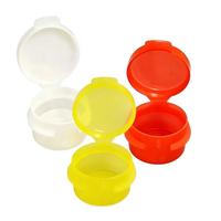 Mini flacon en plastique coloré à couvercle articulé 1g 3g 5g 10g Contenant PP pour emballage cosmétique