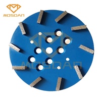 Plaque de meulage diamant à liaison métallique de 10 pouces avec 10 barres pour EDCO diammatic