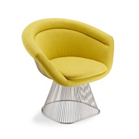 Fauteuils en fil métallique de style moderne du milieu du siècle, fauteuil œuf en tissu, fauteuil de salon pour la maison, l'hôtel, la villa