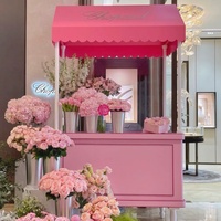 Chariot à fleurs portable Yicheng en gros, chariot à desserts, décorations pour mariages et anniversaires, chariot de présentation de bonbons pour baby shower, en vente