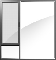 Giro inclinable de aluminio de estilo moderno y puertas de arco de ventanas de vidrio fijas con marco francés para hoteles y apartamentos en venta