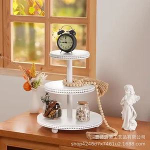 White <b>3</b> <b>Tier</b> Round Dessert <b>Stand</b> For Birthday Party <b>Cake</b> Display Tabletop Decorations - Product Image 2