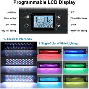 12-48 pouces lumières plantes aquatiques cultivées décorations d'<span class=keywords><strong>aquarium</strong></span> étanche <span class=keywords><strong>aquarium</strong></span> lumière LED RVB pour <span class=keywords><strong>aquarium</strong></span> d'eau douce - Product Image 6