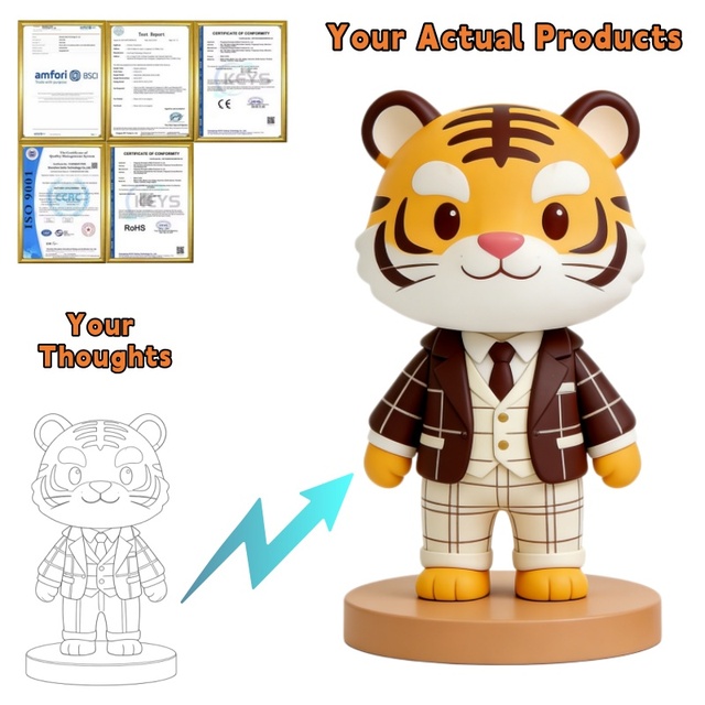 Customized Eco-Friendly PVC 3D Doll Toys Gifts Cartoon Shape Custom Logo OEM/ODM Promotional Items Corporate Events Custom Size