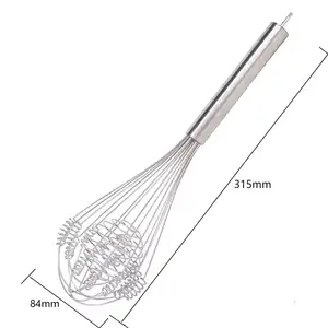 スプリングワイヤーで泡立て器高効率手動卵泡立て器卵ビーター