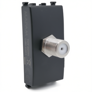 Enchufe de TV Satelital Hembra Directo Compatible con Vimar Arke Negro 925N Mapam - Product Image 3