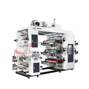 QIANGTUO Easy to operate plastic bags flexo printing machine 6 color/flexographic printing machine