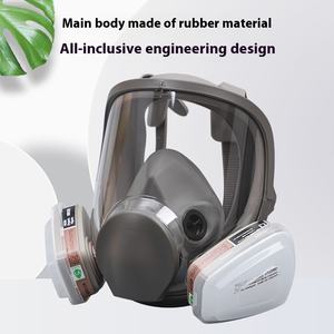 Masker Gas Anti Debu 5 Lapis Silikon Full Face Reusable Futureshield 6800 Model dengan Cartridge Cross-Border untuk Cat Semprot dan Bahan Kimia - Product Image 2
