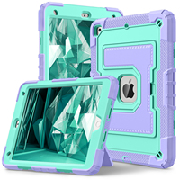 Étui robuste en silicone et polycarbonate avec support pliable pour iPad 10.2 7e, 8e, 9e génération 2019 2020 2021, sangle d'épaule, OEM ODM