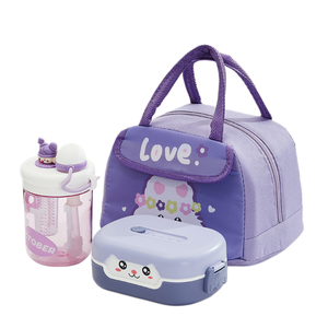 Wholesale Kids Bento Lunch <b>Box</b> <b>Plastic</b> Leak-proof Food Storage Container Double Wall 2-Compartment Lunch <b>Box</b> for School Children - Product Image 6