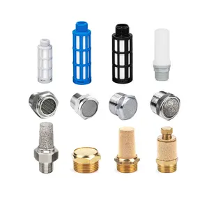 Pneumatic Component Stainless Steel External Screw Exhaust Connector Air Plastic Muffler BSLM Solenoid Valve Pneumatic Muffler