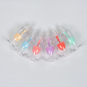 Tubo de brillo de labios transparente de Papá Noel, lápiz labial, impresión de pantalla, ABS, plástico <span class=keywords><strong>IBK</strong></span>, cosméticos, novedad - Product Image 6