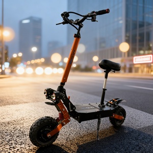 Trottinette électrique tout-terrain puissante à double moteur 6000W, batterie lithium 60V 30AH, frein à huile, roues de 11 pouces, entrepôt USA - Product Image 1