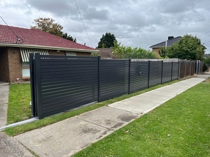 Valla de aluminio para jardín al aire libre personalizada, cuchillas de Louvre modernas con recubrimiento en polvo, valla de límite de pantalla de privacidad de estilo australiano - Product Image 5