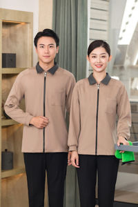 Uniforme de nettoyage d'hôtel 2023-45, tenue professionnelle à manches longues pour l'automne et l'hiver, pour le personnel d'entretien ménager et le service en chambre - Product Image 5