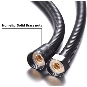 Black Small Compact Bidet Douche Shattaf Sprayer with Black Hose 1.5m Bathroom Handheld Bidet Toilet Stainless Steel Tap <b>Spray</b> - Product Image 4