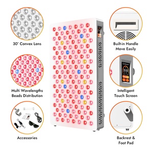 Panneau lumineux LED 1060nm pour salle de sport/spa/salon, appareil de luminothérapie, personnalisable avec 9 longueurs d'onde, panneau de luminothérapie rouge pour <span class=keywords><strong>la</strong></span> santé globale du corps - Product Image 4