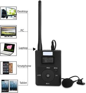 Transmisor FM Inalámbrico Estéreo Portátil, Adaptador de Transmisión de Audio, Compatible con Auriculares Inalámbricos de Uno a N - Product Image 3