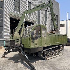 Caminhão Basculante Multifuncional com Escavadeira de Esteira Montada à Venda - Product Image 1