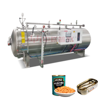 Nieuwe stoomretort autoclaafmachine voor PP-beker fruit- en groentepuree babyvoedingsproductielijn 304 roestvrij staal hoogwaardig