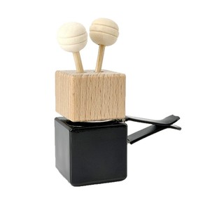 Flacon en verre vide de 8 ml pour diffuseur d'huiles essentielles et parfums, avec clip de fixation pour grille d'aération de voiture - Product Image 3