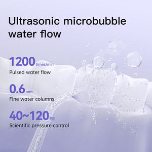 Irrigador Bucal Portátil IPX7 de Plástico Mini con 4 Niveles de Presión, Tanque Desmontable de 200 ml, Inalámbrico para Cuidado Dental - Product Image 2