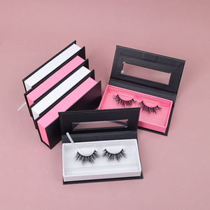 شعار مخصص لون وردي ذهبي لتعبئة منتجات المكياج قابلة لإعادة التدوير صناديق تعبئة رموش اصطناعية بشعار مخصص - Product Image 2