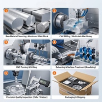 Service d'usinage CNC en aluminium OEM CNC Pièces en aluminium Fraisage Tournage Pièces en aluminium