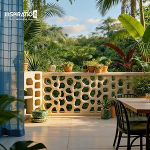 Colonne en céramique expansée pour élément décoratif de sommet de pilier et panneau <span class=keywords><strong>mural</strong></span> en céramique expansée pour design d'entrée - Product Image 4