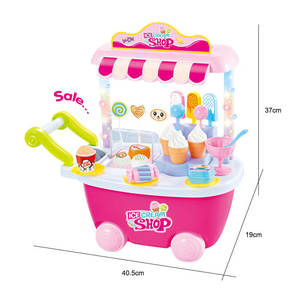 Chariot de Glaces Jouets pour Enfants, Ensembles de Cuisine en Plastique, Camion de Restauration, Jeu d'Imitation, Chariot de Glaces Jouet pour Enfants - Product Image 3
