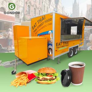 Street Deep Fryer Ice Cream Taco BBQ Trailer China <b>Small</b> Mobile Food Truck Vend Cart Car for Sale - Product Image 1