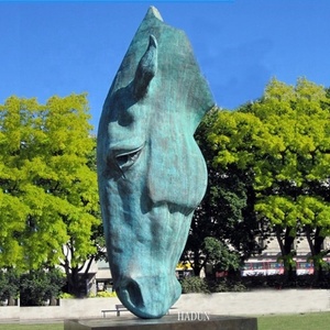 Famous Bronze Large Size Still Water Horse Head Statue <strong>London</strong> - Product Image 4