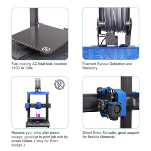 Impresora 3D <span class=keywords><strong>Artillery</strong></span> <span class=keywords><strong>Genius</strong></span> de Doble Eje Z, 98% de Integridad, Alta Precisión, Pantalla TFT de Escritorio, Impresora Silenciosa - Product Image 4