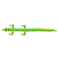 Figurine de dragon aquatique articulée en PLA imprimé en 3D, créature mythique, articulations mobiles, jouet anti-stress, décoration de bureau, fantaisie océanique, cadeau unisexe