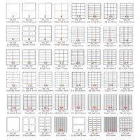 Etiquette demi-feuille A4 8.5 "x 5.5" Etiquettes d'expédition autocollantes adhésives pour étiquettes d'emballage pour imprimantes à jet d'encre et laser