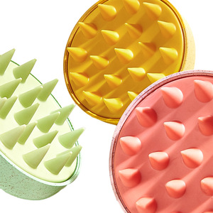 Scalp Massage Hair <b>Brush</b> <b>Round</b> Plastic For Home Bathing Hair Care Kids Use - Product Image 3