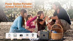Station d'alimentation portable solaire MPPT 300W 250Wh à onde sinusoïdale pure avec prise CA, batterie au lithium de secours pour camping, urgence et usage domestique - Product Image 2