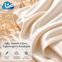 Juego de Ropa de Cama de Bambú Orgánico de 4 Piezas, 300 Hilos, Antibacteriano, Refrescante, Certificado por BSCI, Ecológico, para Hotel, Marca Cloudland