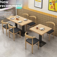 Ensemble table et chaises de restaurant commercial durable en PU pour les restaurants de restauration rapide, les bars à barbecue, les salons de thé et les boutiques de desserts