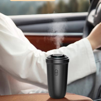 Nouveau produit Tersway, diffuseur d'arômes portable USB personnalisé, bouteille de 10 ml, diffuseur d'air pour voiture, lumière ambiante en forme de lune, diffuseur d'air pour voiture