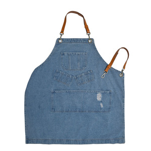 Tablier de cuisine sans manches en jean imprimé, réutilisable et tendance, idéal pour la maison, le bricolage, les salons de thé, les hôtels, les serveurs et les cuisiniers. - Product Image 3