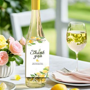 Kartu Hadiah Kertas Cetak Sablon 'Terima Kasih' yang Dapat Disesuaikan dengan Desain Elemen Lemon untuk Hadiah Pernikahan, Ulang Tahun, dan Acara Lainnya - Product Image 3
