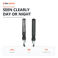 Clignotant de scooter électrique, indicateur LED de moto, homologué E8, 7 LED, 12V, étanche IP65, boulon M8, universel avant/arrière