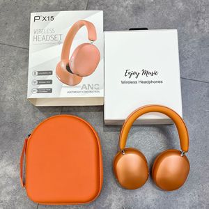Casque Bluetooth circum-auriculaire PX15 ANC neuf de marque Factory Wholesale, avec coussinets en cuir protéiné, casque sans fil à grande autonomie - Product Image 5