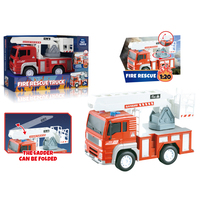 Jouet de voiture de friction populaire série pompier 1:16 camion de pompiers à friction avec musique légère et eau de pulvérisation pour les enfants