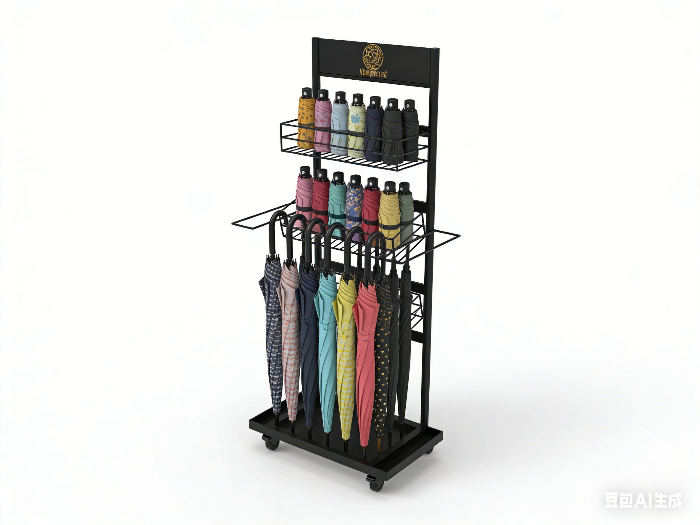 Customized Display Umbrella Display Racks and Stand for Supermarket Retail Umbrella Display Stand for Shop — view 1