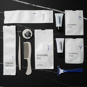 Kit dentaire jetable biodégradable écologique pour hôtels de luxe peigne de bonnet de douche portable et recyclable pour voyage - Product Image 4