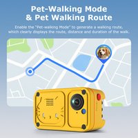 Caméra de suivi d'animaux de compagnie 4G 1080P pour l'extérieur, 4 modes de suivi, itinéraire de promenade, vision nocturne, détection de mouvement IP66, GPS intégré, 2000 mAh