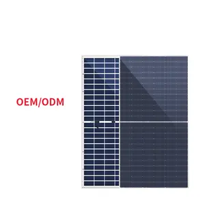 ODM/OEM 20GW 반셀 단결정 PV 모듈 이안면 태양 P넬 530w 540w 550w 이중 유리