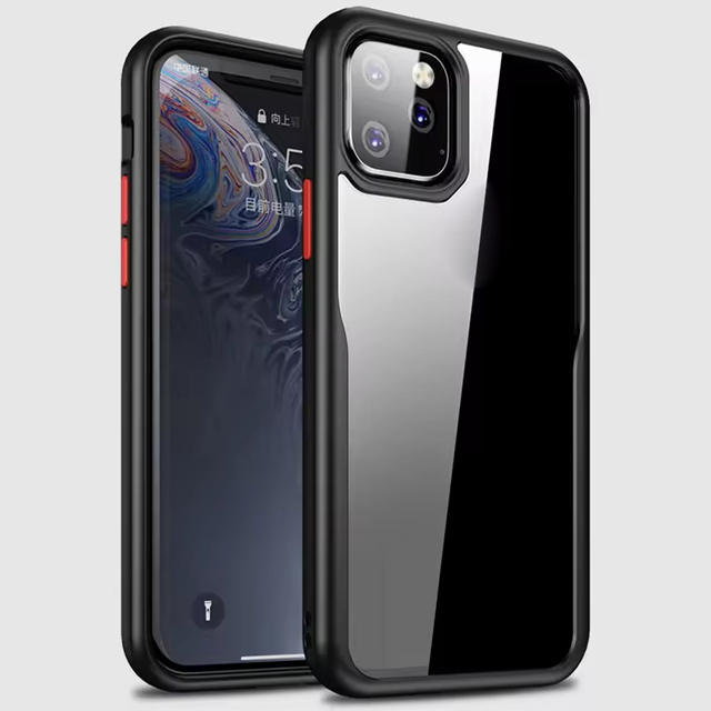 Transparent TPU Shockproof Protective Case for iPhone 11 Pro Max Mobile Phone Cover Case
